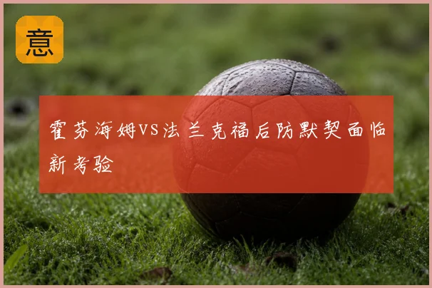 霍芬海姆vs法兰克福后防默契面临新考验